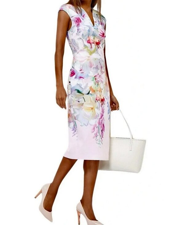 Ted Baker Dresses & Skirts - Ted Baker Bathany Hanging Gardens Floral Midi Sheath Dress 2